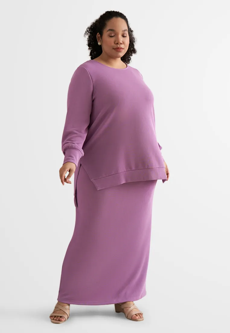 Serina Ribbed Straight Cut Skirt